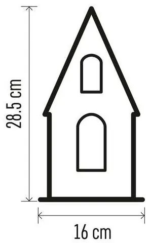 LED Vianočná dekorácia 3xLED/2xAA béžová