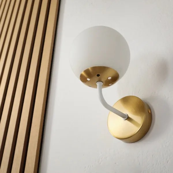 Brilagi - Nástenná lampa MALIVA 1xE14/15W/230V zlatá/biela