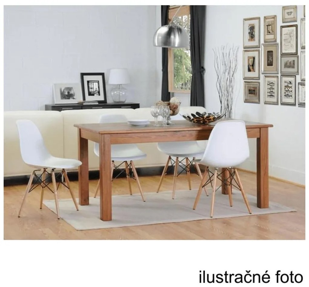 Stolička, oranžová/buk, CINKLA 3 NEW