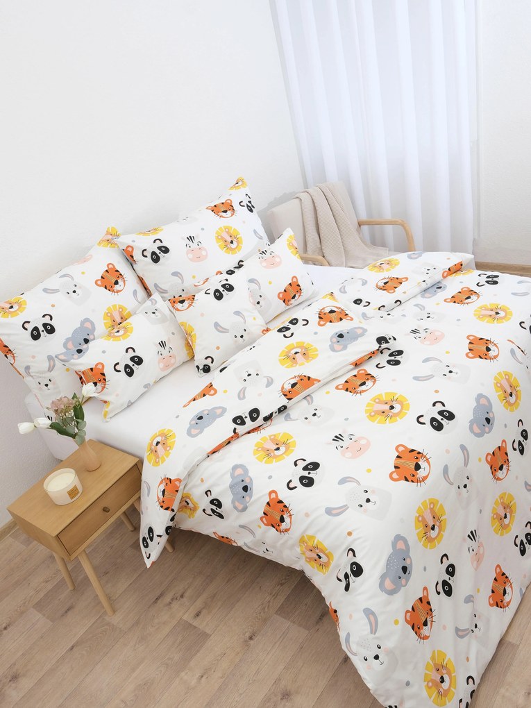 Bavlnené obliečky Renforcé – Zvieratká v Zoo