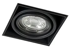 Sada 6 zabudovaných bodových svetiel čiernych GU10 naklápateľných bez rámu - Oneon