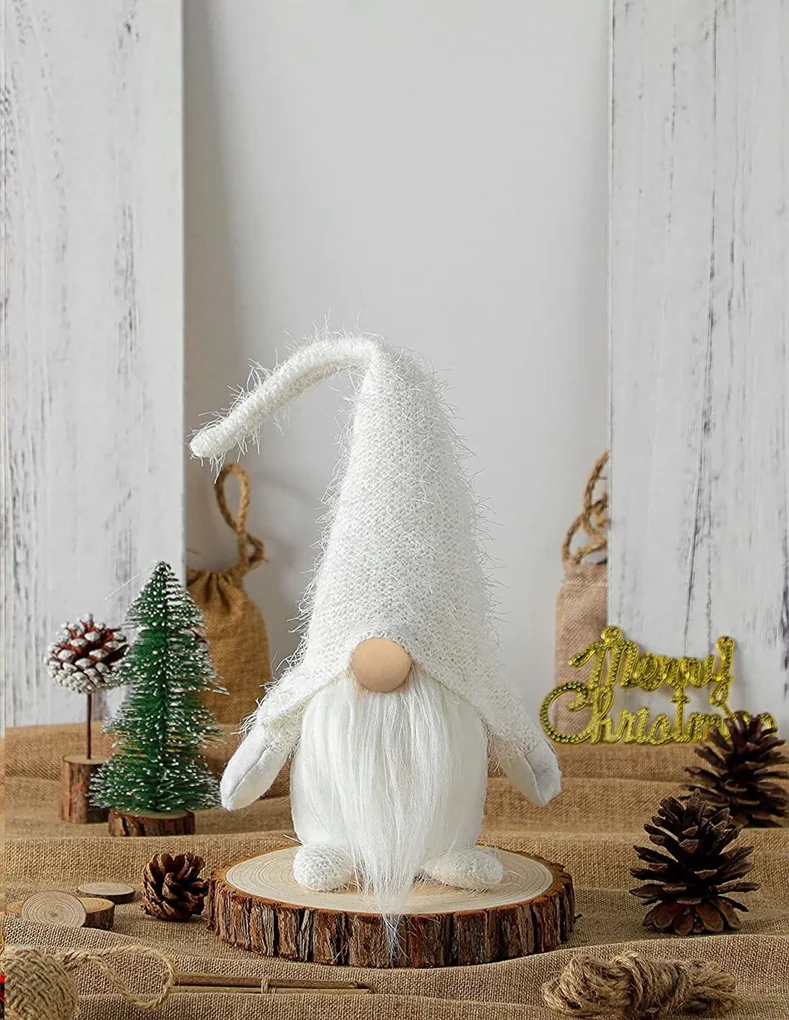 Tutumi - Vianočný trpaslík 50cm YX068, biela, CHR-09547