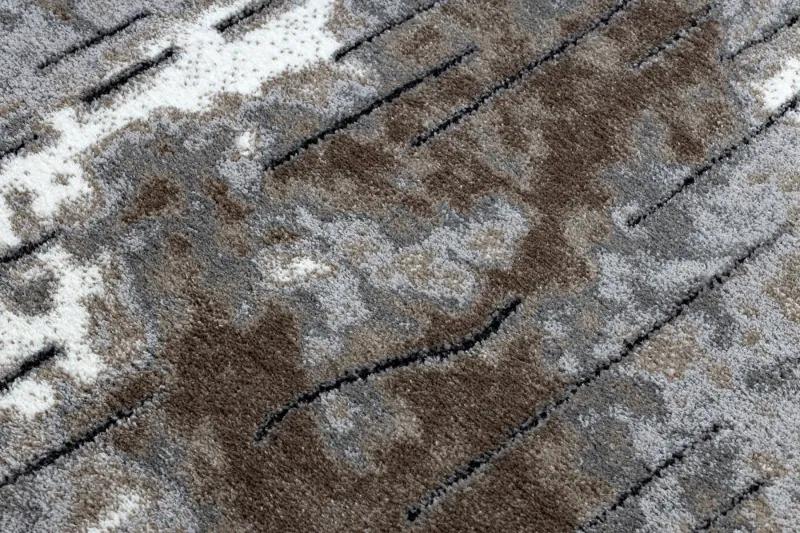 Moderný koberec COZY 8876 Rio - Štrukturálny, dve vrstvy rúna, hnedá Veľkosť: 80x150 cm