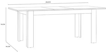 Rozkladací stôl 160 cm BOHOL