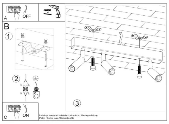 Bodové svietidlo EYETECH 3xG9/12W/230V biela