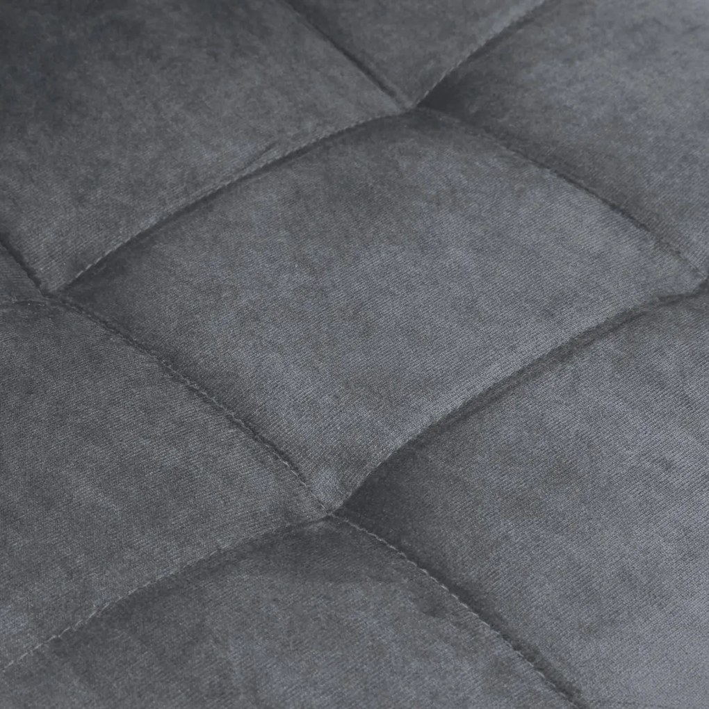 Čalúnená stolička DENVER zamat sivá