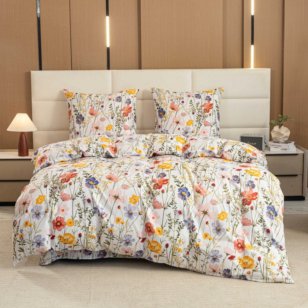 Obliečky z mikrovlákna WILDFLOWERS farebné Rozmer obliečky: 70 x 90 cm | 140 x 200 cm