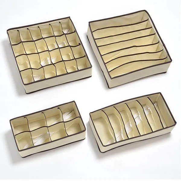 4-dielna sada organizérov na bielizeň