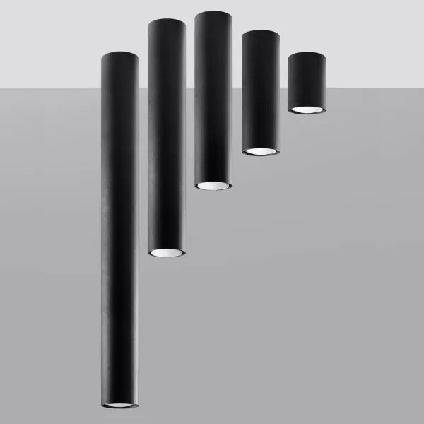 Sollux SL.1000 - Bodové svietidlo LAGOS 1xGU10/10W/230V 10 cm čierna