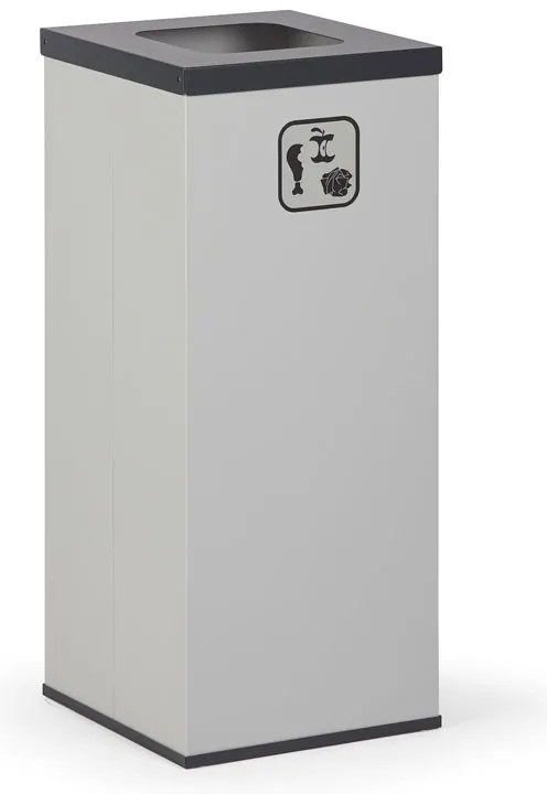 Kôš na triedený odpad 70 L, úchyt na vrece, sivý/čierny