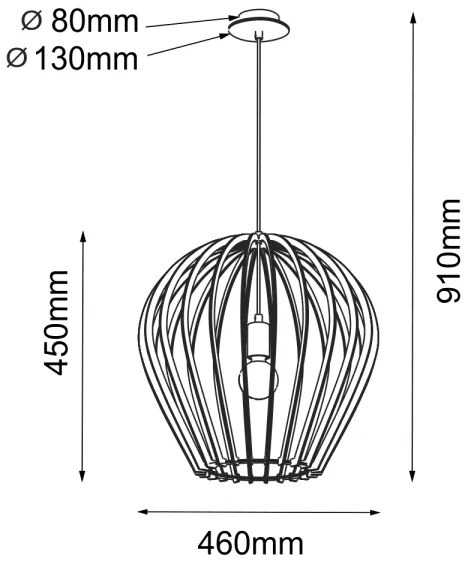 Amplex 5016 - Luster na lanku BALA 1xE27/20W/230V béžová