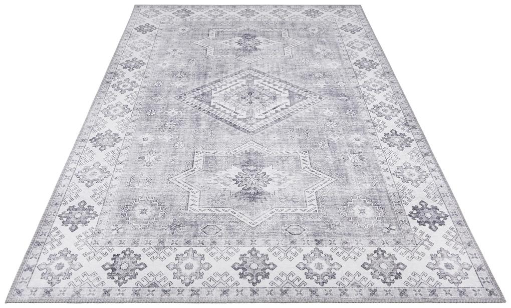 Nouristan - Hanse Home koberce Kusový koberec Asmar 104011 Graphite / Grey - 80x150 cm