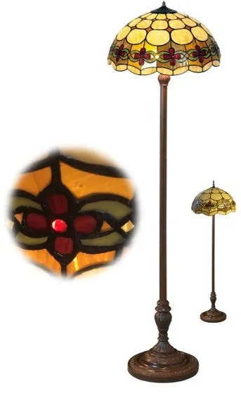 Stojacia lampa vitráž Tiffany Massive Ø40*170 kolekcia AGENA