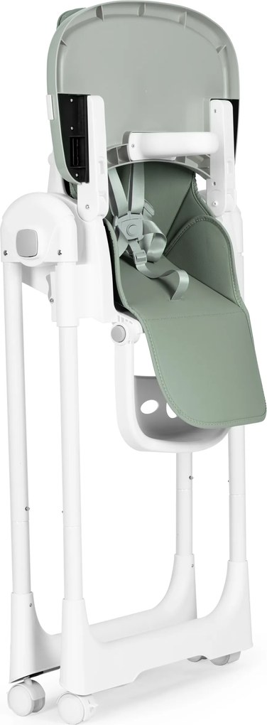 ECOTOYS HA-013 detské kresielko na kŕmenie, výškovo nastaviteľné, eko-koža, 5-bodové pásy