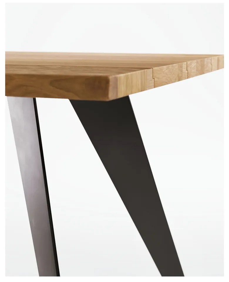 Jedálenský stôl s doskou v dubovom dekore 90x160 cm Koda – Kave Home