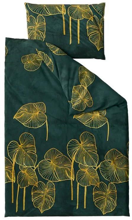 Obliečky mikroplyš VENECIA zelené Rozmer obliečok: 70 x 90 cm | 140 x 200 cm