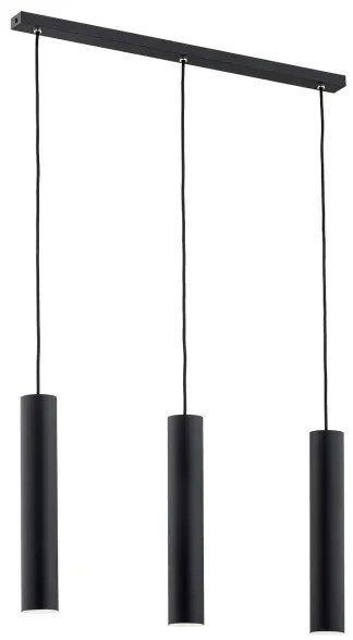 Argon 6112 - Luster na lanku GOMERA 3xGU10/5W/230V čierna