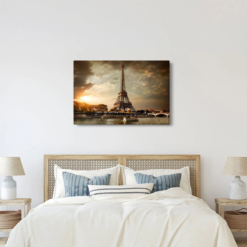 Obraz - Eiffelova veža, Paríž, Francúzsko (90x60 cm)