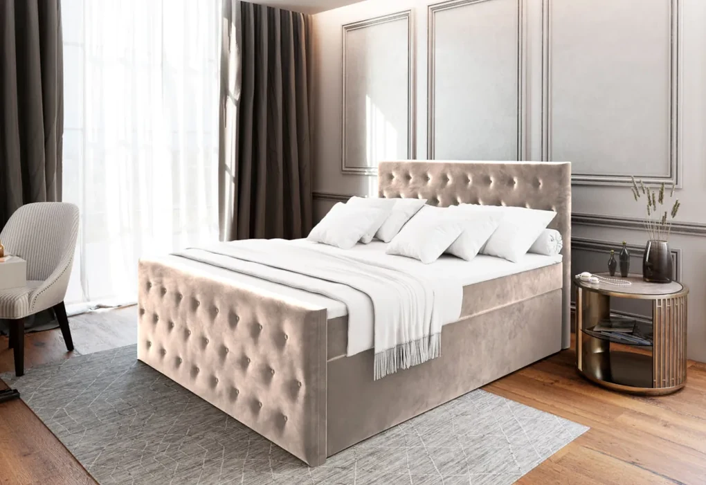Čalúnená posteľ boxspring FENDI - casablanca 8 / 180x200 / bez vrchného matraca