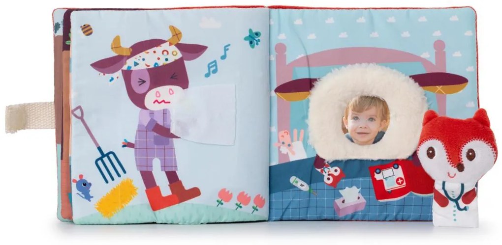 Lilliputiens - textilná knižka s prstovou bábkou - doktorka Alice