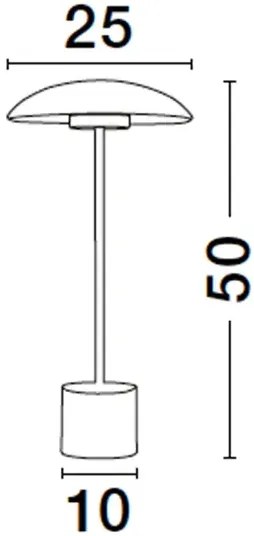 Dizajnová stolová lampa Lash 50