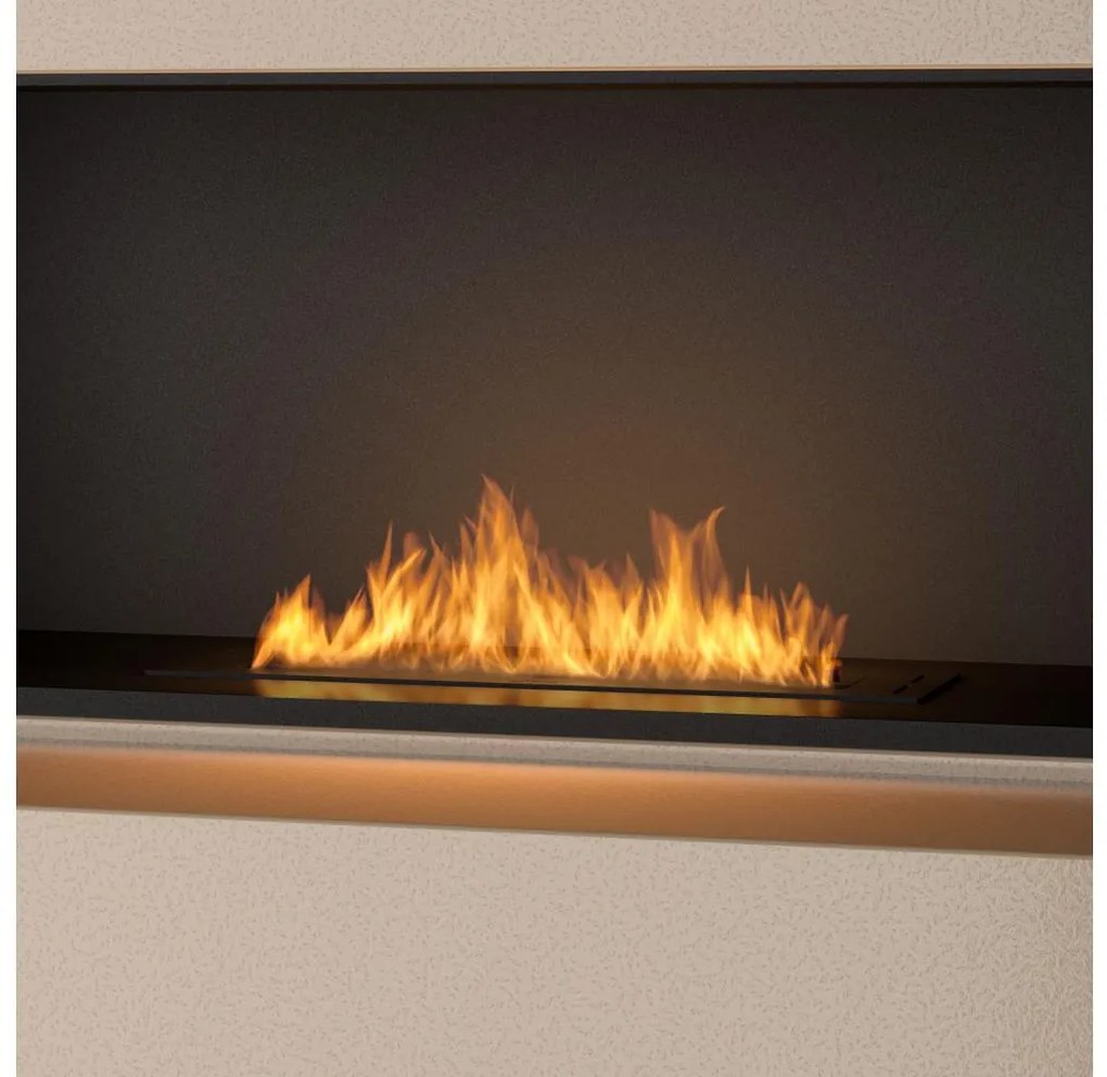 InFire - Vstavaný BIO krb 7,5x60 cm 3,5kW čierna