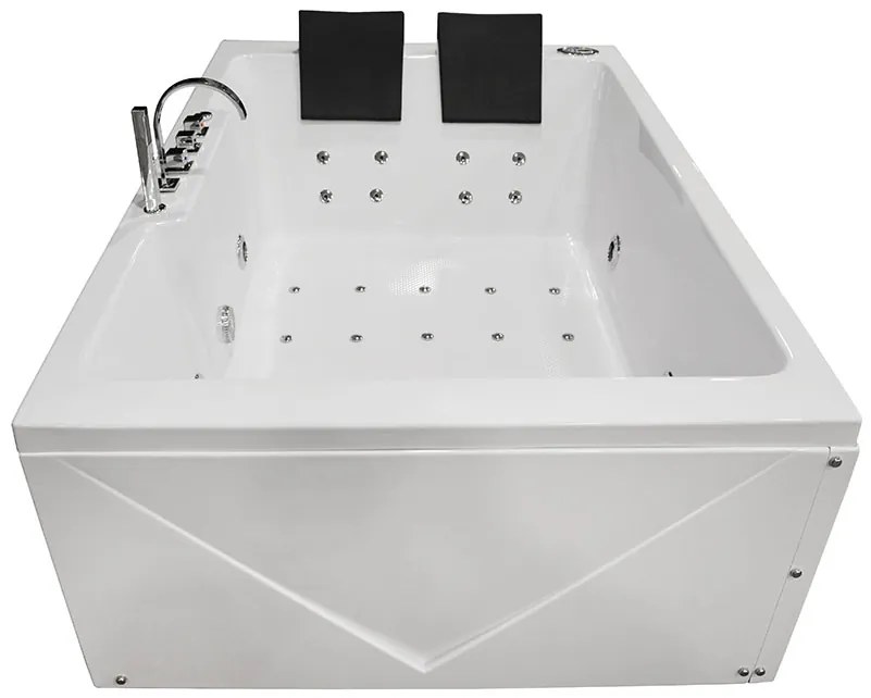 M-SPA - Kúpeľňová vaňa TURBO PLUS SPA s hydromasážou 186 x 121 x 65 cm