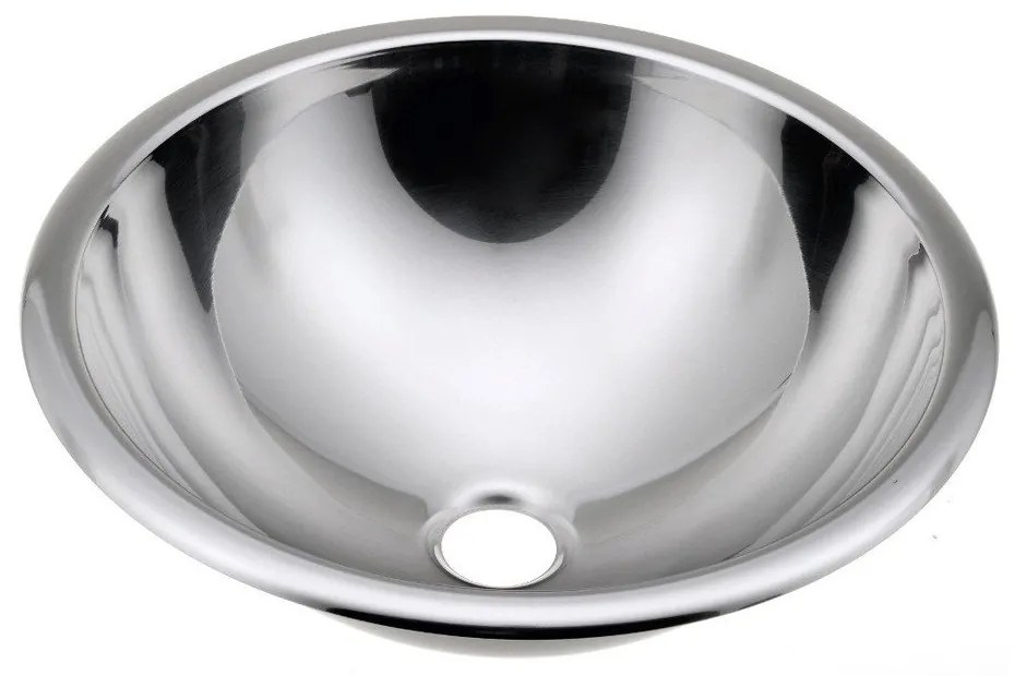 Okrúhle antikoro umývadlo v striebornej farbe ø 40,5 cm – Sapho