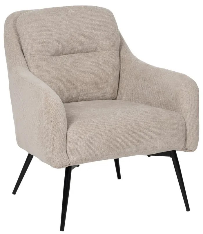 Béžové ženilkové kreslo Classic – Ixia