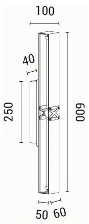 LED Nástenné svietidlo LED/13W/230V 3000K