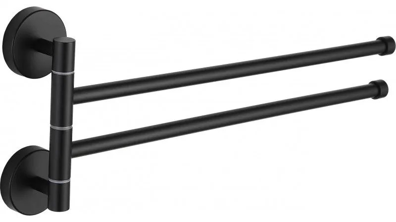 Mexen príslušenstvo, držiak na uteráky, otočný, čierna, 7039242-70