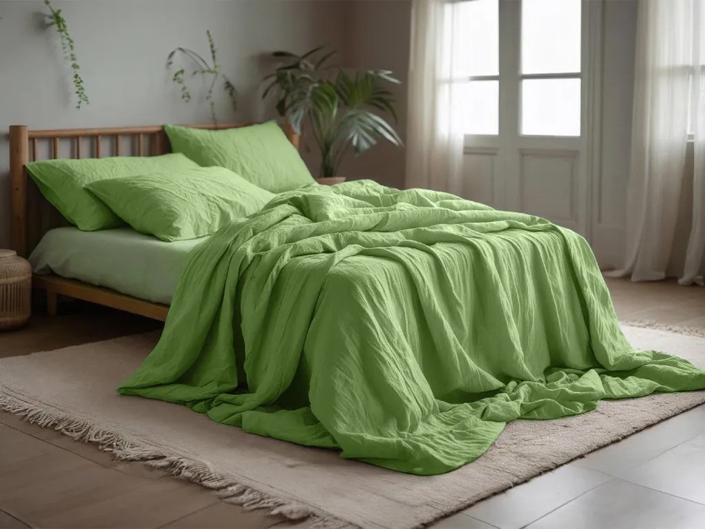 Mušelínové obliečky MUSSARI svetlozelené Rozmer obliečok: 70 x 90 cm | 140 x 200 cm