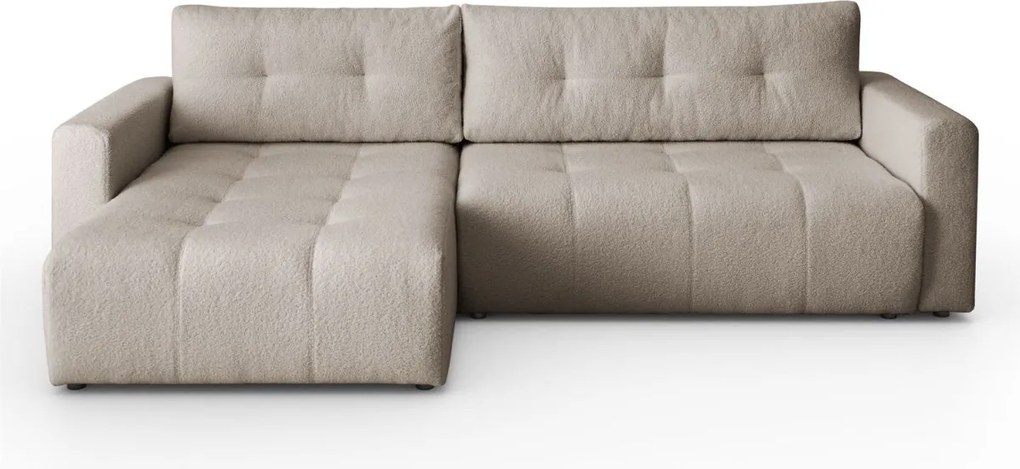 ROHOVÁ SEDAČKA SHARLOTTE 261 x 143 cm BÉŽOVÁ