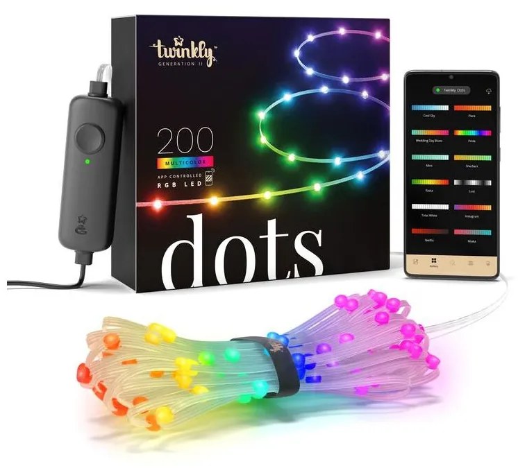 Twinkly TWD200STP-TEU - LED RGB Vonkajší stmievateľný pásik 200xLED 10m IP44 WiFi