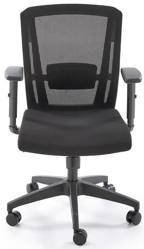 Otočné kreslo Paredes čierna