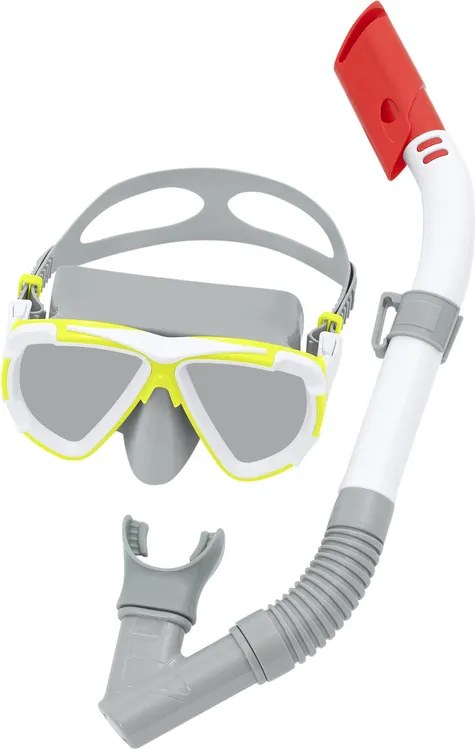 LEAN Potápačská súprava - maska, šnorchel - sivá