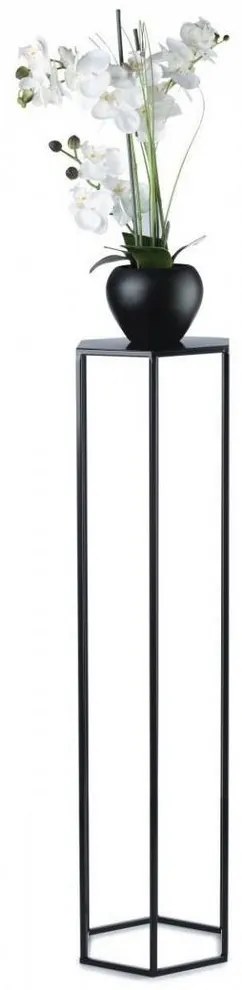 Stojan na kvety 100x24 cm čierna
