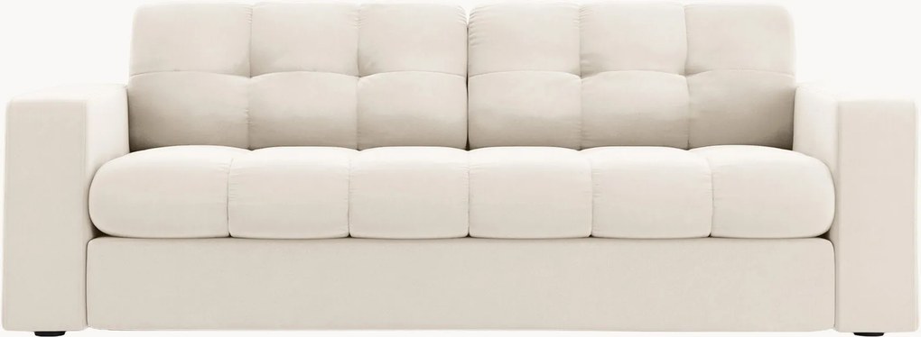 Pohovka v zamatovom vzhľade Yohan (2-miestna), Š 162 cm