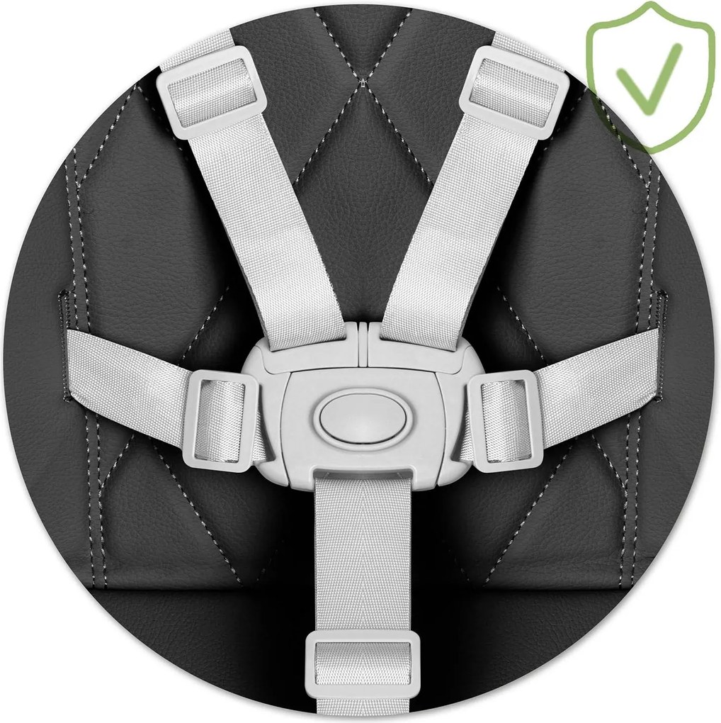 Detská stolička 3v1 Nukido Elite - čierna