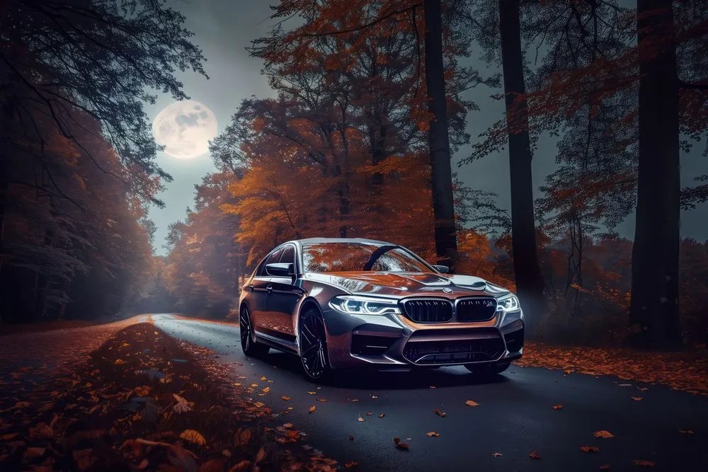 Obraz BMW v splne mesiaca