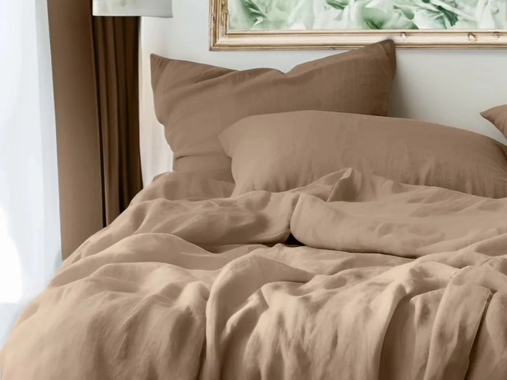 Mušelínové obliečky PURELY svetlohnedé Rozmer obliečky: 80 x 80 cm | 135 x 200 cm