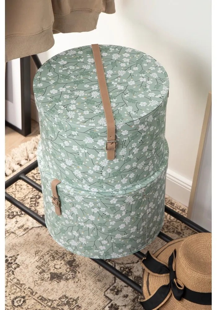 Kartónové úložné boxy s vekom v súprave 2 ks Rut – Bigso Box of Sweden