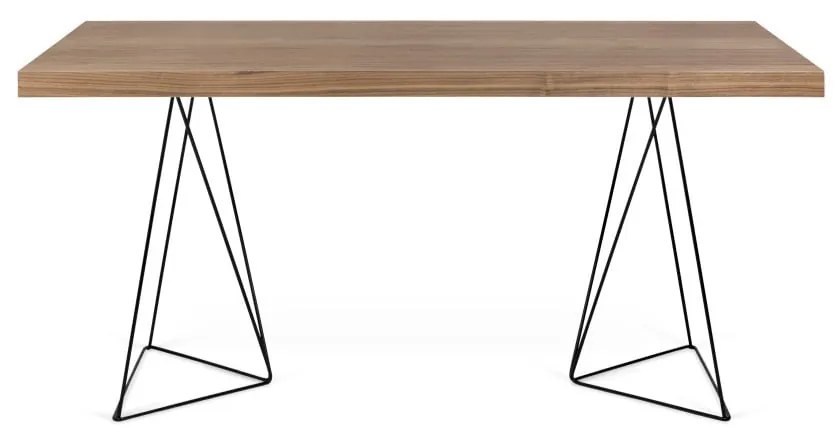 Pracovný stôl s kovovými nohami TemaHome Multi, 160 x 90 cm