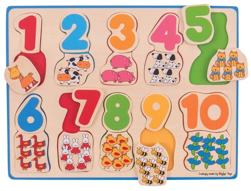 Bigjigs Toys Počítacie puzzle 2