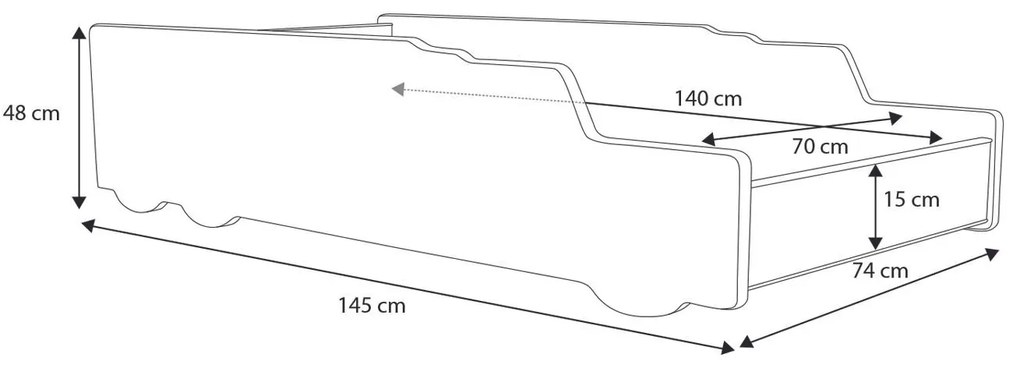 Detská posteľ 140x70 cm. Akcia -20%. Vlastná spoľahlivá doprava až k Vám domov. 1052142