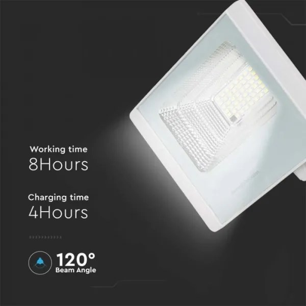 LED Vonkajší solárny reflektor LED/12W/3,2V IP65 6400K + DO