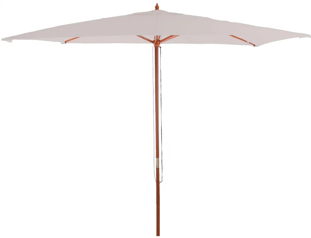 Slnečník Florida Ø 3 m - polyester/drevo - krémová