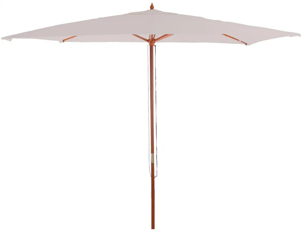 Slnečník Florida Ø 3m - polyester/drevo - krémová