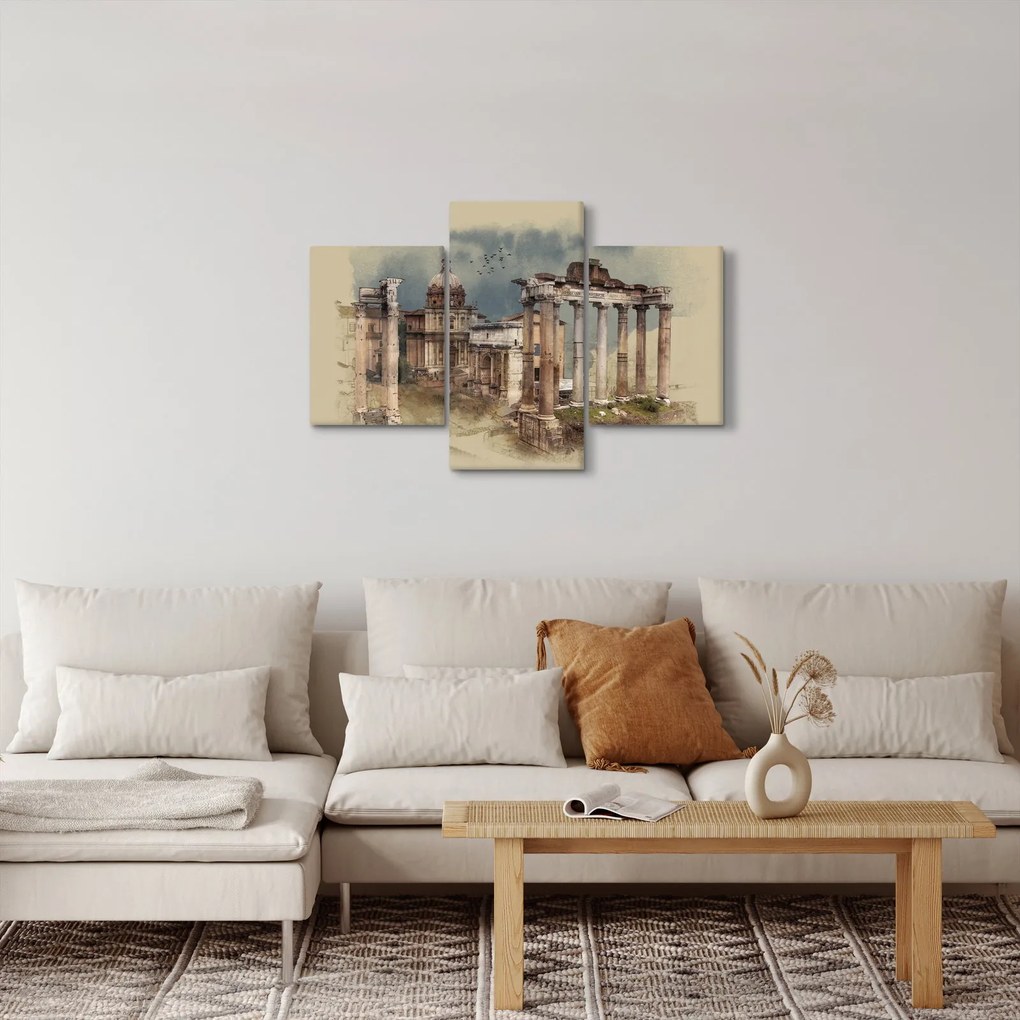 Obraz - Forum Romanum, Rím, Taliansko (90x60 cm)