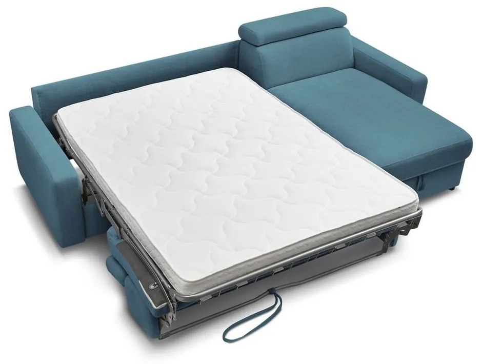 Modrá rozkladacia rohová pohovka (variabilná) Monaco – Bobochic Paris